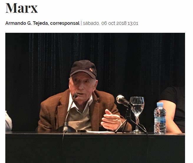 Lee más sobre el artículo Clausura González Casanova congreso sobre Marx
