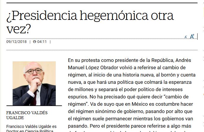Lee más sobre el artículo ¿Presidencia hegemónica otra vez?