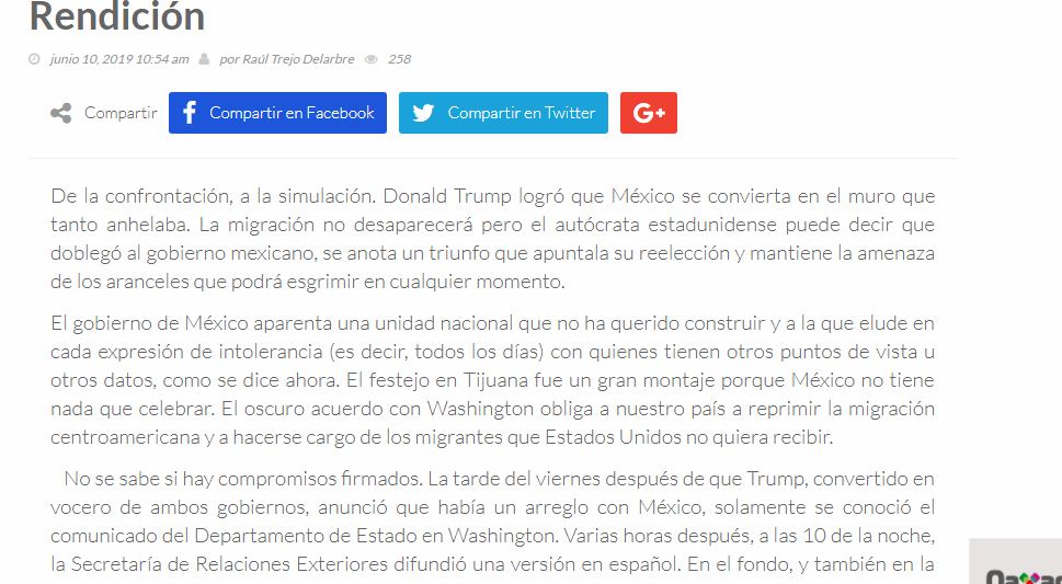 Lee más sobre el artículo Rendición