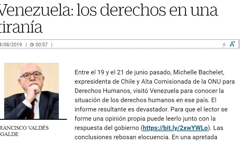 Lee más sobre el artículo Venezuela: los derechos de una tiranía