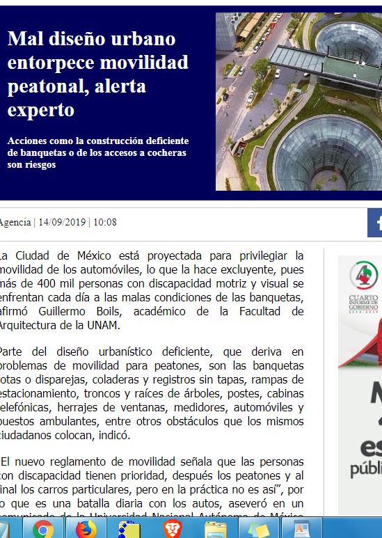 Lee más sobre el artículo Mal diseño urbano entorpece movilidad peatonal, alerta experto