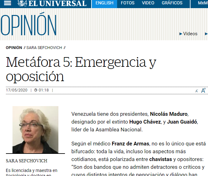 Lee más sobre el artículo Metáfora 5: Emergencia y oposición