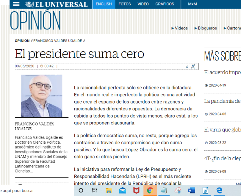 Lee más sobre el artículo El Presidente Suma Cero