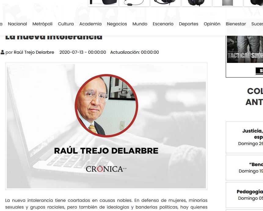 Lee más sobre el artículo La nueva intolerancia