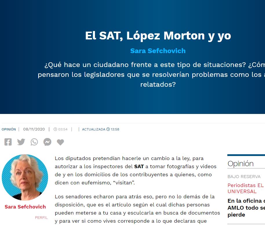 Lee más sobre el artículo El SAT, López Morton y yo