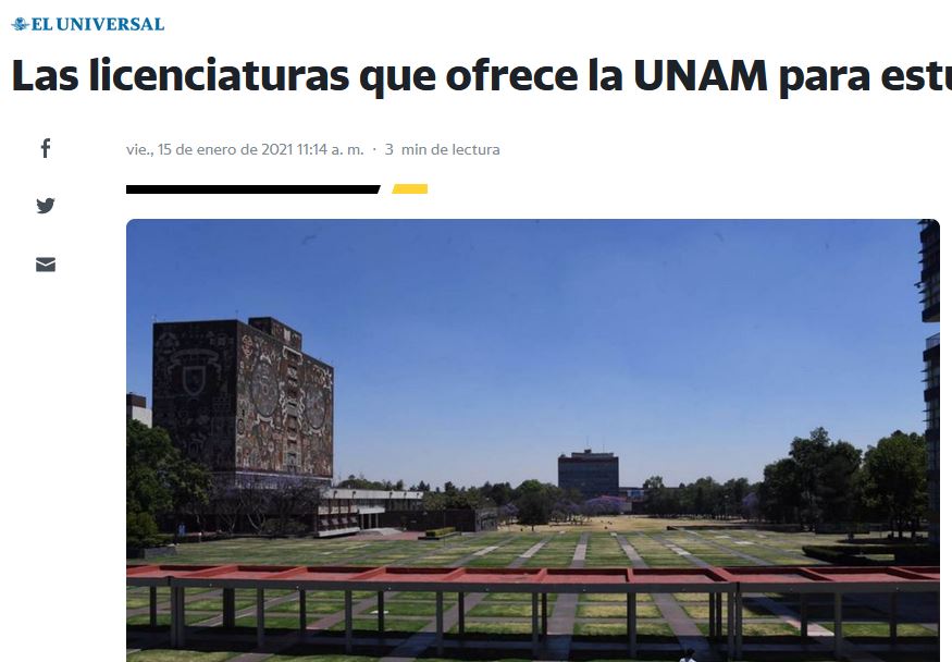 Lee más sobre el artículo Las licenciaturas que ofrece la UNAM para estudiar en línea