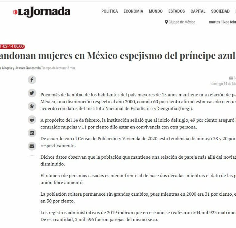 Lee más sobre el artículo Abandonan mujeres en México espejismo del príncipe azul
