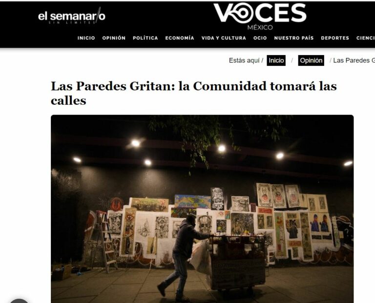 Lee más sobre el artículo Las Paredes Gritan: la Comunidad tomará las calles