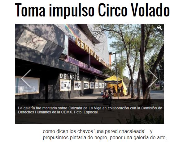 Lee más sobre el artículo Toma impulso Circo Volador