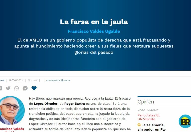 Lee más sobre el artículo La farsa en la jaula