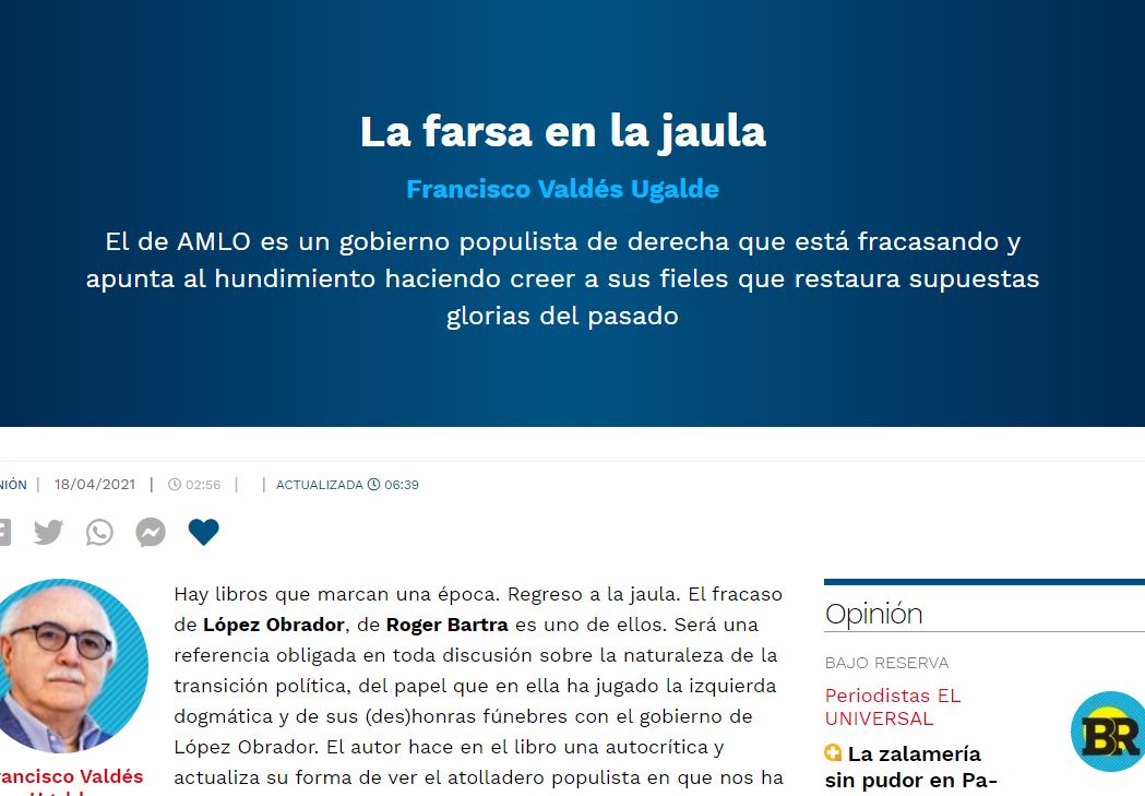 Lee más sobre el artículo La farsa en la jaula