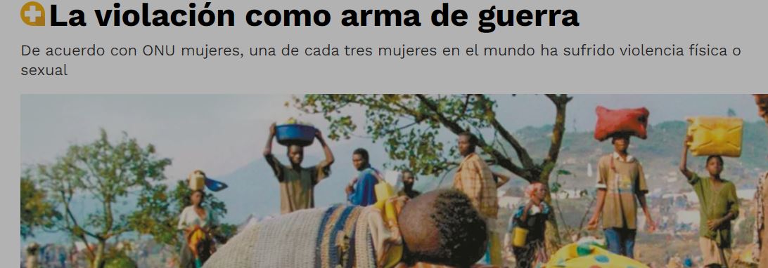 Lee más sobre el artículo La violación como arma de guerra – El Universal