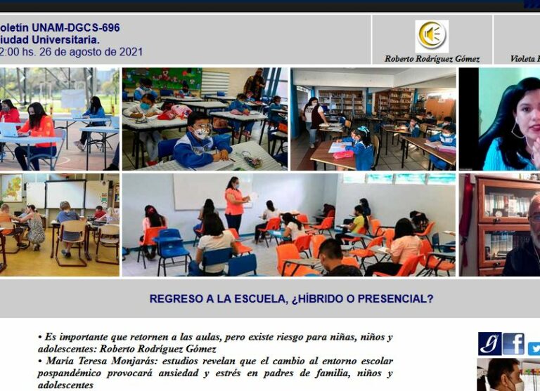 Lee más sobre el artículo Regreso a la escuela, ¿híbrido o presencial? – DGCS UNAM