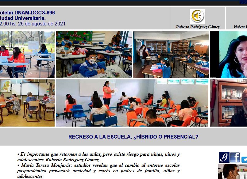 Lee más sobre el artículo Regreso a la escuela, ¿híbrido o presencial? – DGCS UNAM