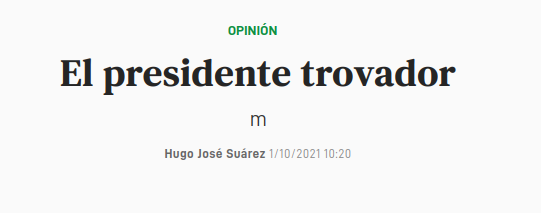 Lee más sobre el artículo El presidente trovador
