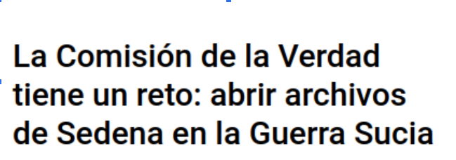 Lee más sobre el artículo La Comisión de la Verdad tiene un reto: abrir archivos de Sedena en la Guerra Sucia