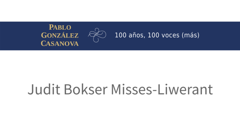 Lee más sobre el artículo Judit Bokser Misses-Liwerant