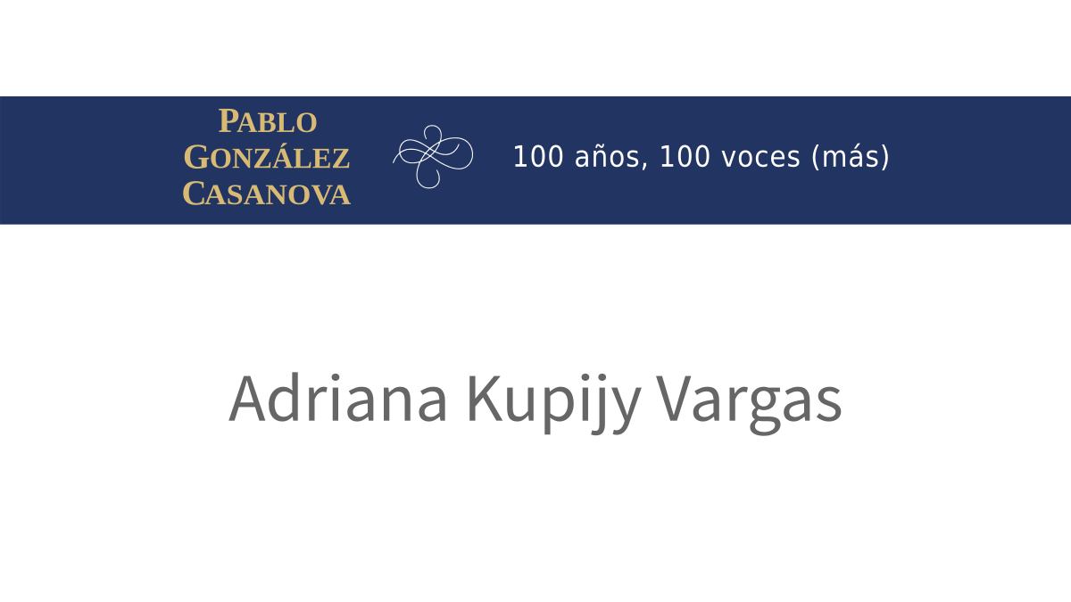 Lee más sobre el artículo Adriana Kupijy Vargas