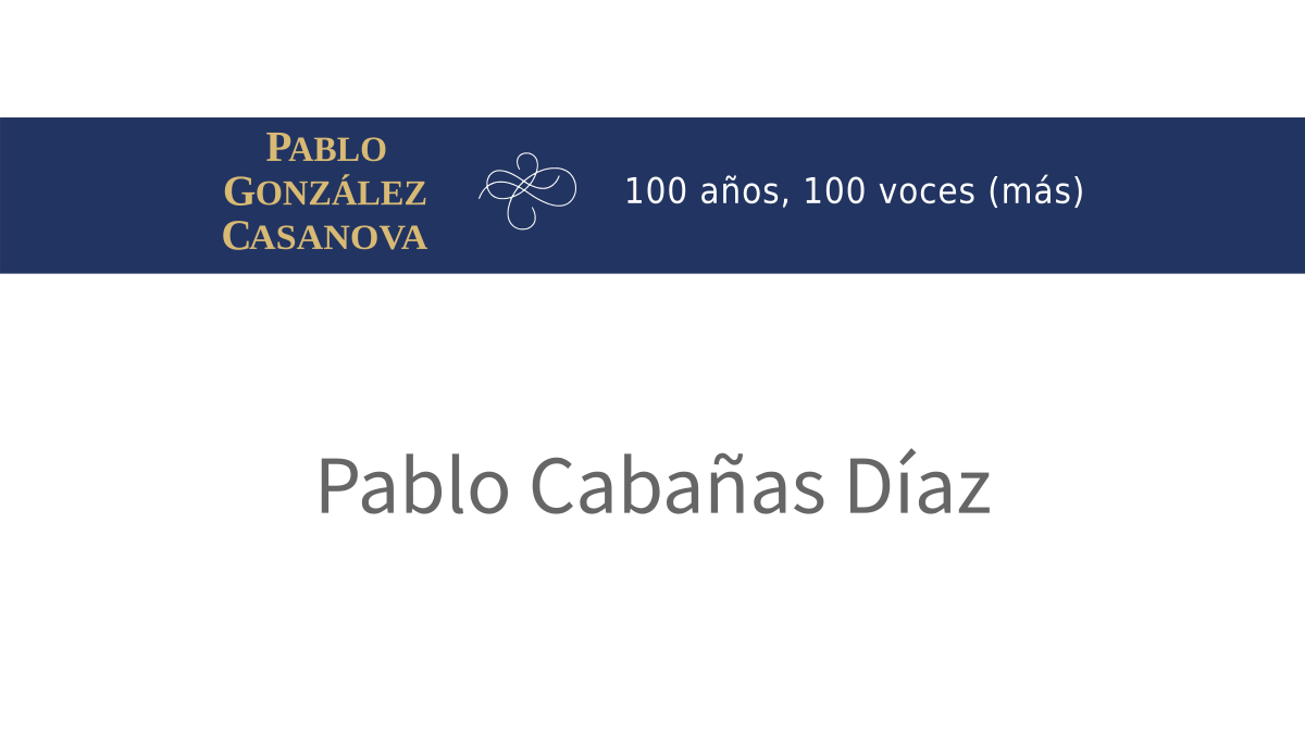 Lee más sobre el artículo Pablo Cabañas Díaz