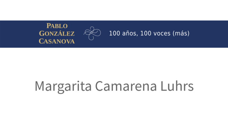 Lee más sobre el artículo Margarita Camarena Luhrs