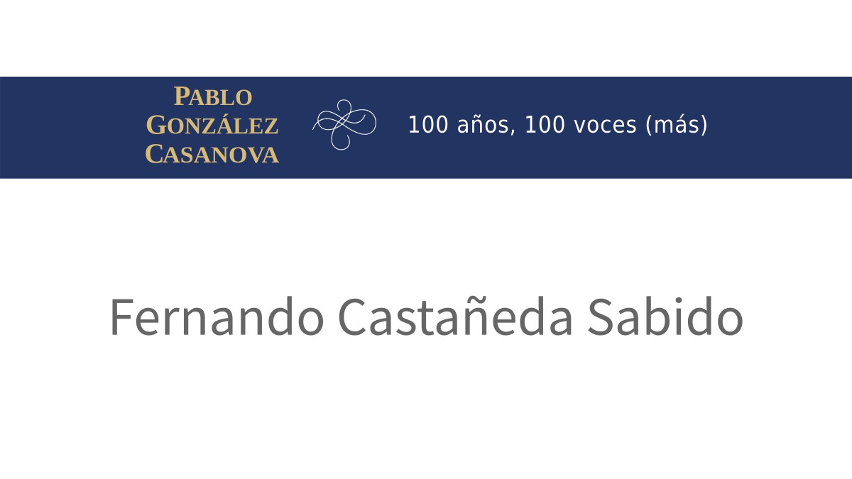 Lee más sobre el artículo Fernando Castañeda Sabido