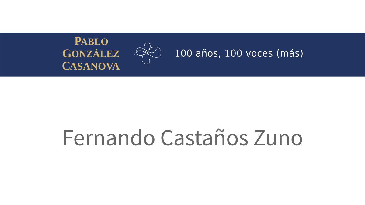 Lee más sobre el artículo Fernando Castaños Zuno