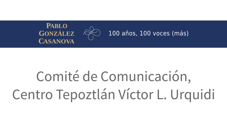 Lee más sobre el artículo Comité de Comunicación, Centro Tepoztlán Víctor L. Urquidi
