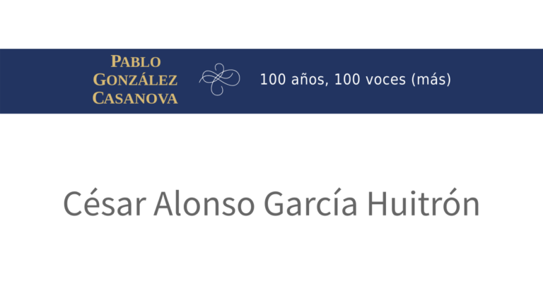 Lee más sobre el artículo César Alonso García Huitrón