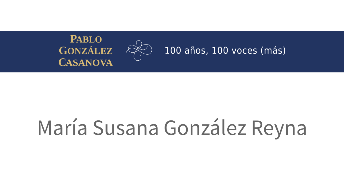 Lee más sobre el artículo María Susana González Reyna