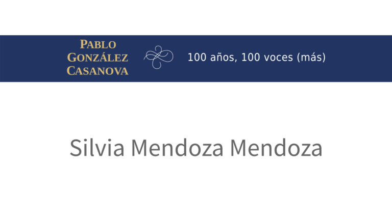 Lee más sobre el artículo Silvia Mendoza Mendoza