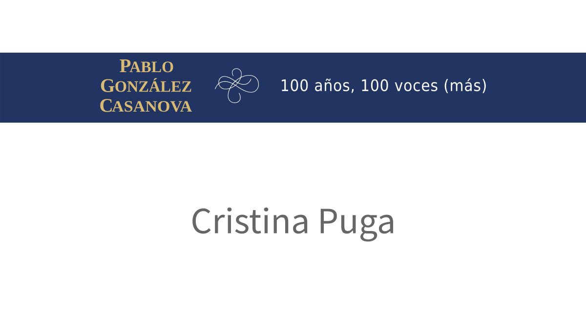 Lee más sobre el artículo Cristina Puga