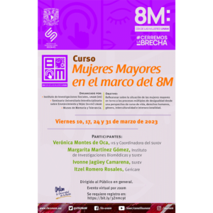 Curso Mujeres Mayores en el marco del 8M. @ Curso por Zoom.