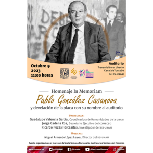 Homenaje In Memoriam Pablo González Casanova @ Auditorio